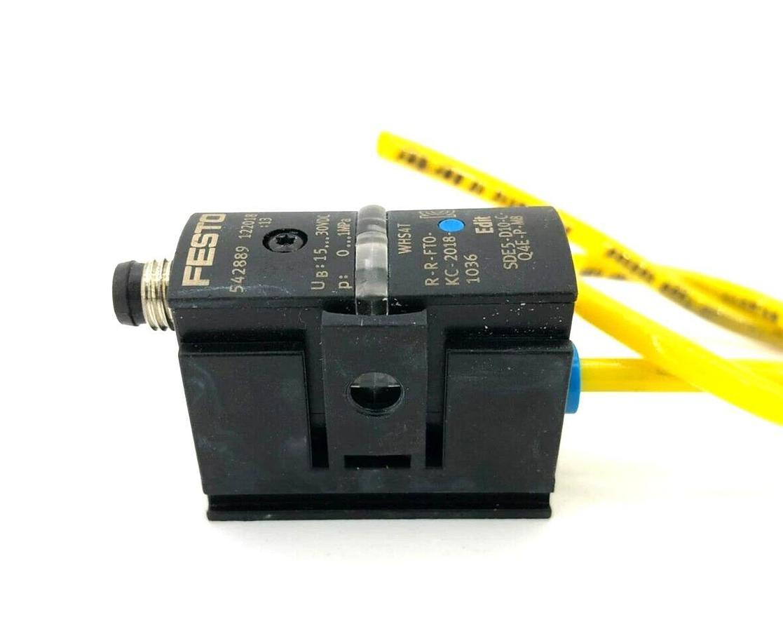 Used Festo SDE5-D10-C-Q4E-P-M8 Pressure Sensor 542889