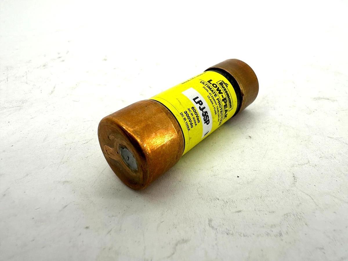 Lot of 3 New Bussmann LPJ-5SP Low-Peak Dual-Element Class J Fuse 5A 600V