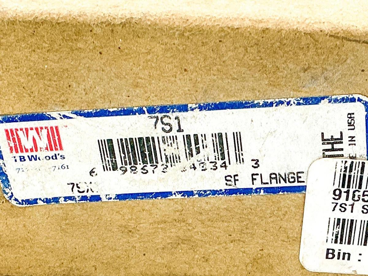 New TB Woods 7SX1 SF Flange Coupling 1" Bore 5250RPM