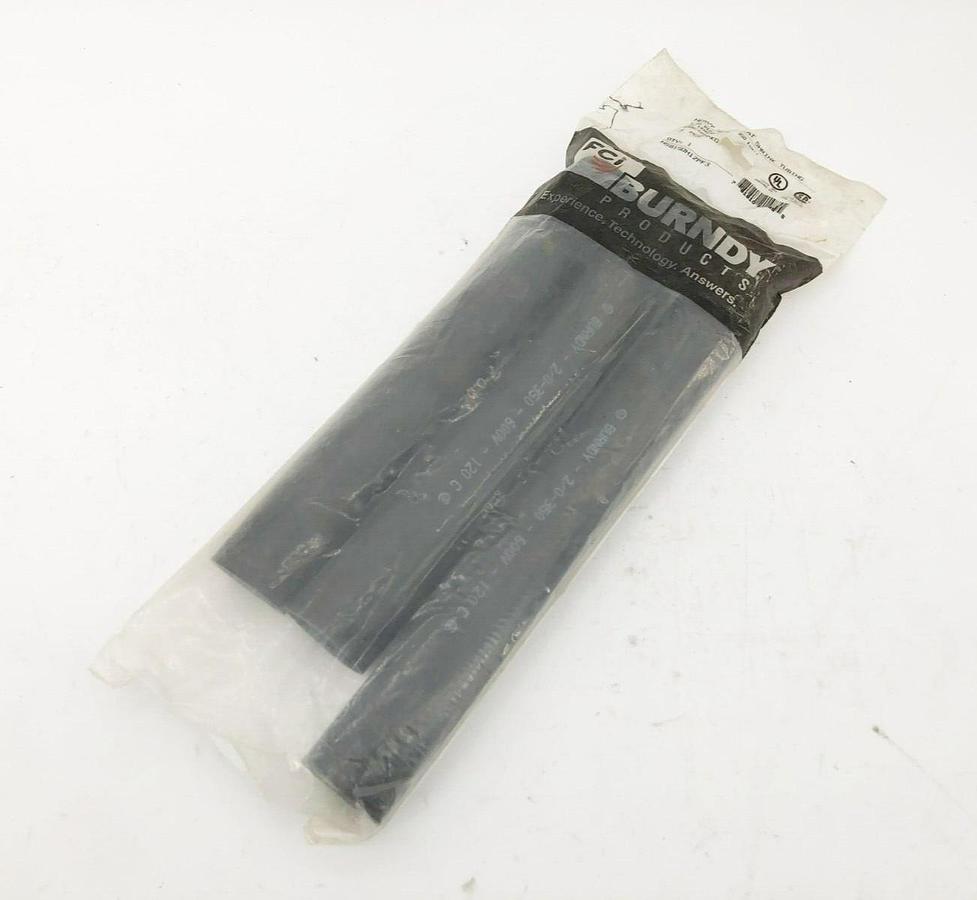 Lot of 3 New Burndy HSB150H12PF3 Heat Shrink Tubes 1.5" Dia. 12" Length 2/0-350