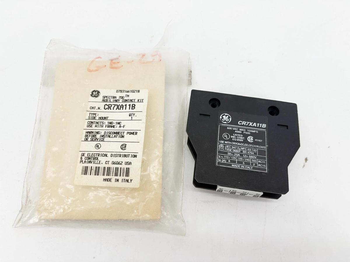 New GE CR7XA11B Auxiliary Contact Kit Side Mount Spectra 700 1NO/1NC