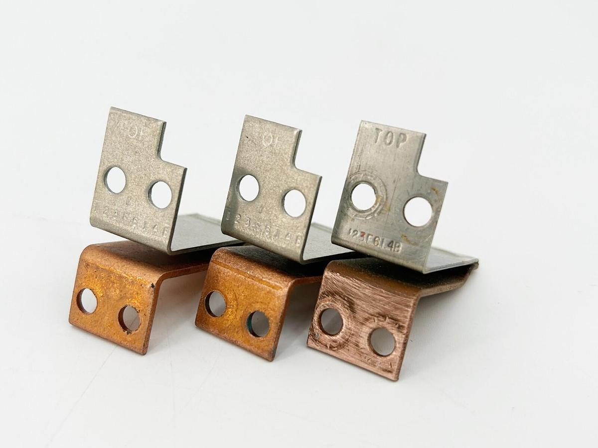 Used New Lot of 3 General Electric 123F61.4B Overload Relay Heater Element