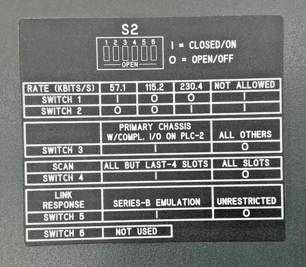 Used Allen Bradley 1771-ASB Ser E Remote I/O Adapter Module 1A @ 5VDC 1771ASB