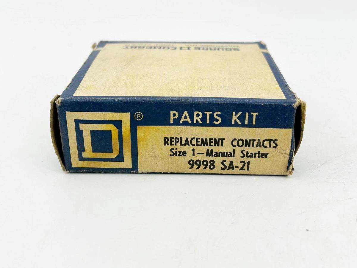 New Lot of 3 Square D 9998SA21 Contactor Kit For Manual Startor 3 Pole Size M1