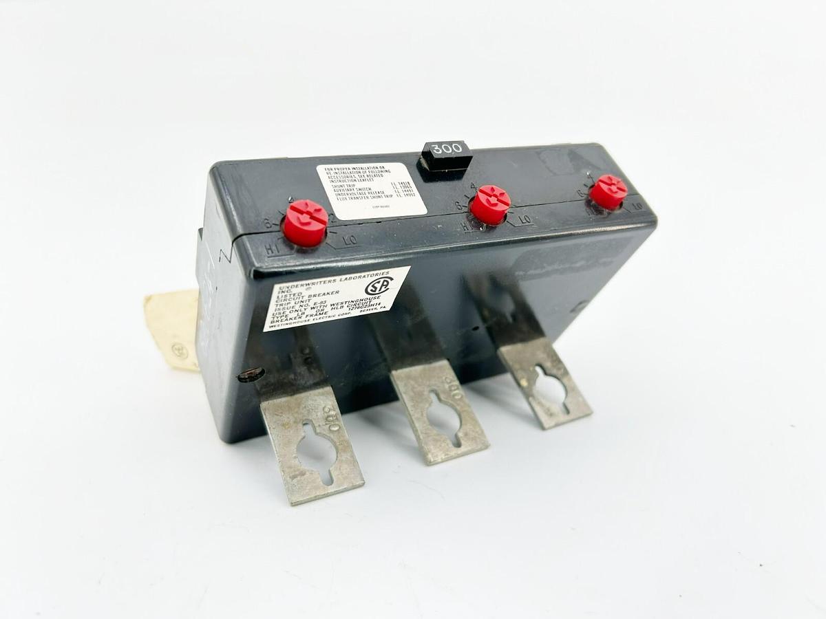 New Westinghouse HLB3300T Trip Unit, 300 A, 3 Pole, 1276C23H14