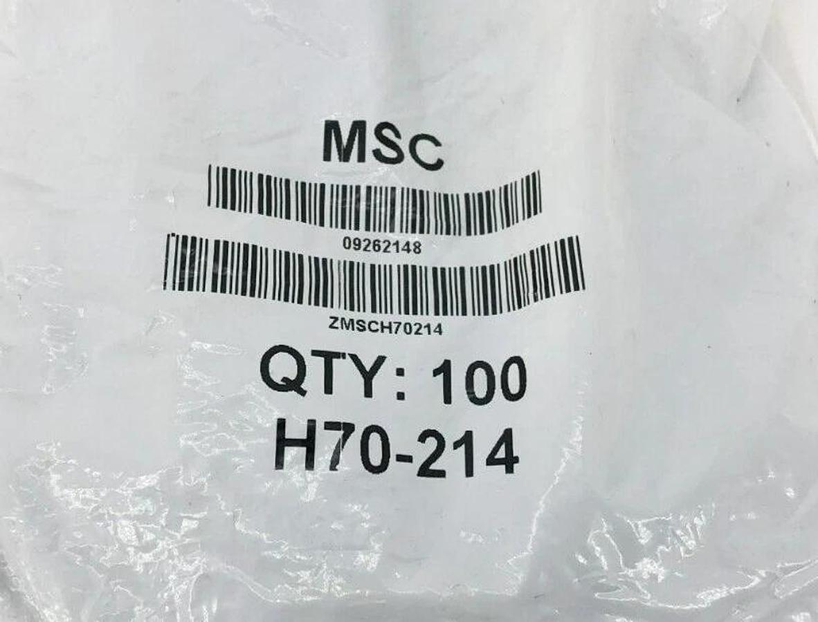 Lot of 200 New MSC H70-214 O-Rings 1"ID X 1-1/4"OD X 1/8"CS