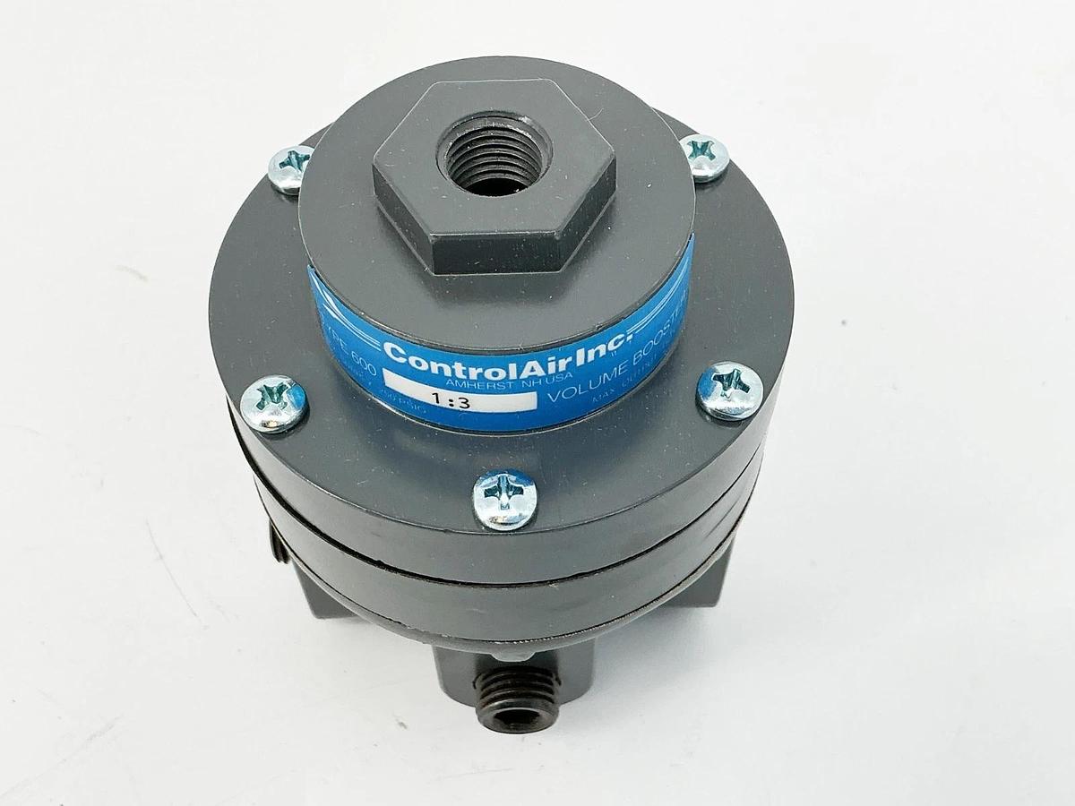 New Controlair Inc 600-BC Volume Booster Relay 1:3 Ratio 1/4NPT