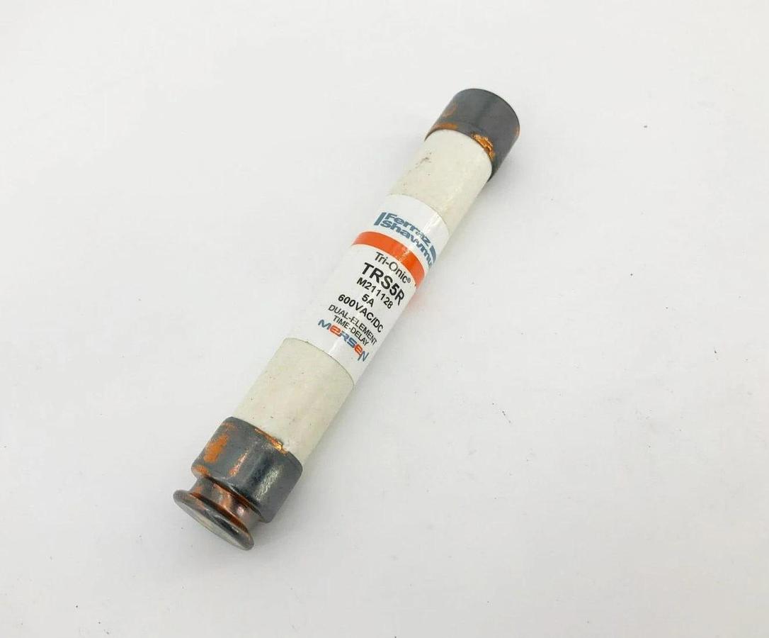 Lot of 3 New Ferraz Shawmut TRS5R Time Delay Fuses 5A 600VAC/DC