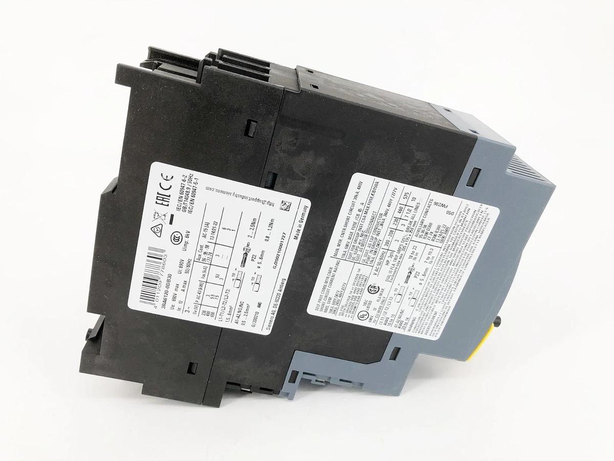 New Siemens 3RA6120-0DB30 Compact Load Feeder 690V 24VAC/DC 3-12A