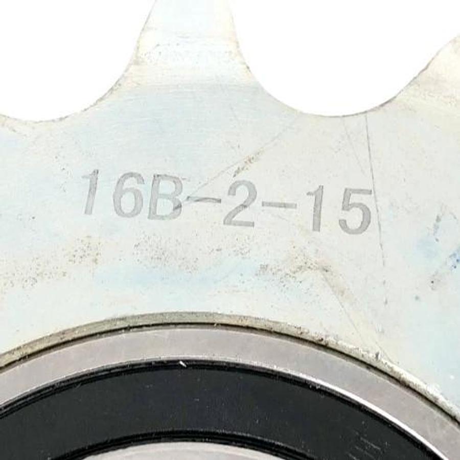 New 16B-2-15 Double Chain Idler Sprocket 15 Teeth 40mm Bore - No Box