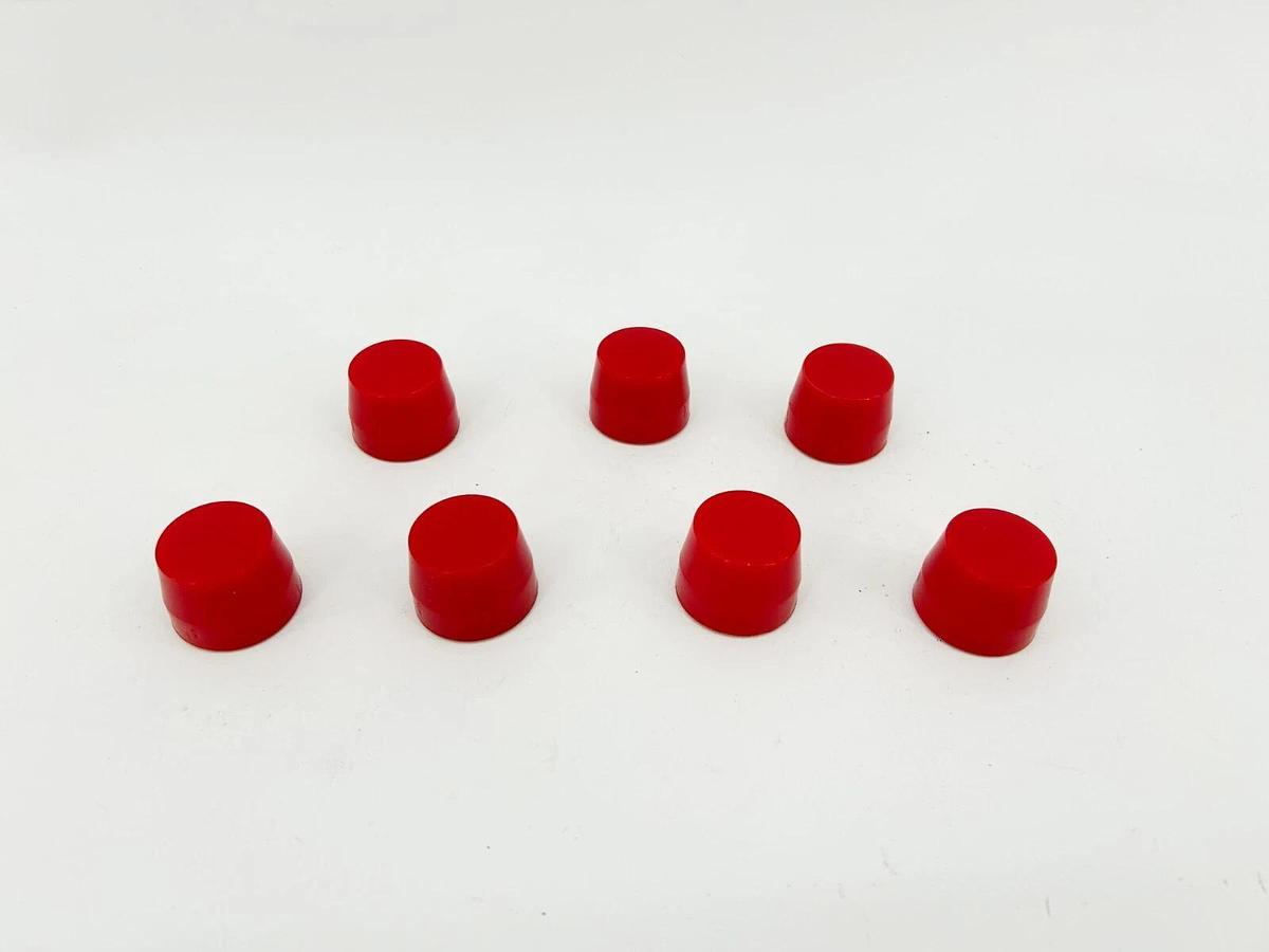 Lot of 7 New Honeywell PTLZ13 Red Caps for Indicator Light