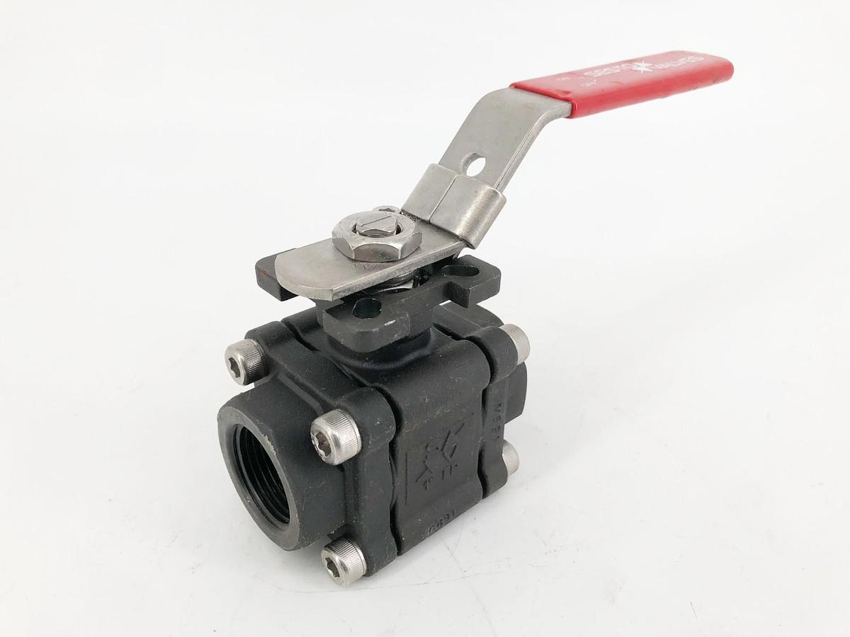 New Sesto Valves M32N-01-C60F-L Ball Valve 1" 2000WOG B16.34 - No Box