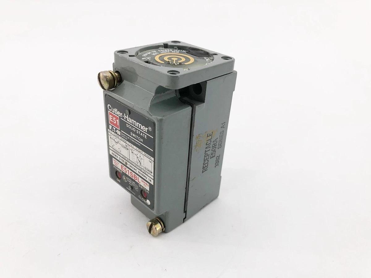 Used Cutler Hammer E51SBL Solid State Switch Body w/ E50RA Receptacle