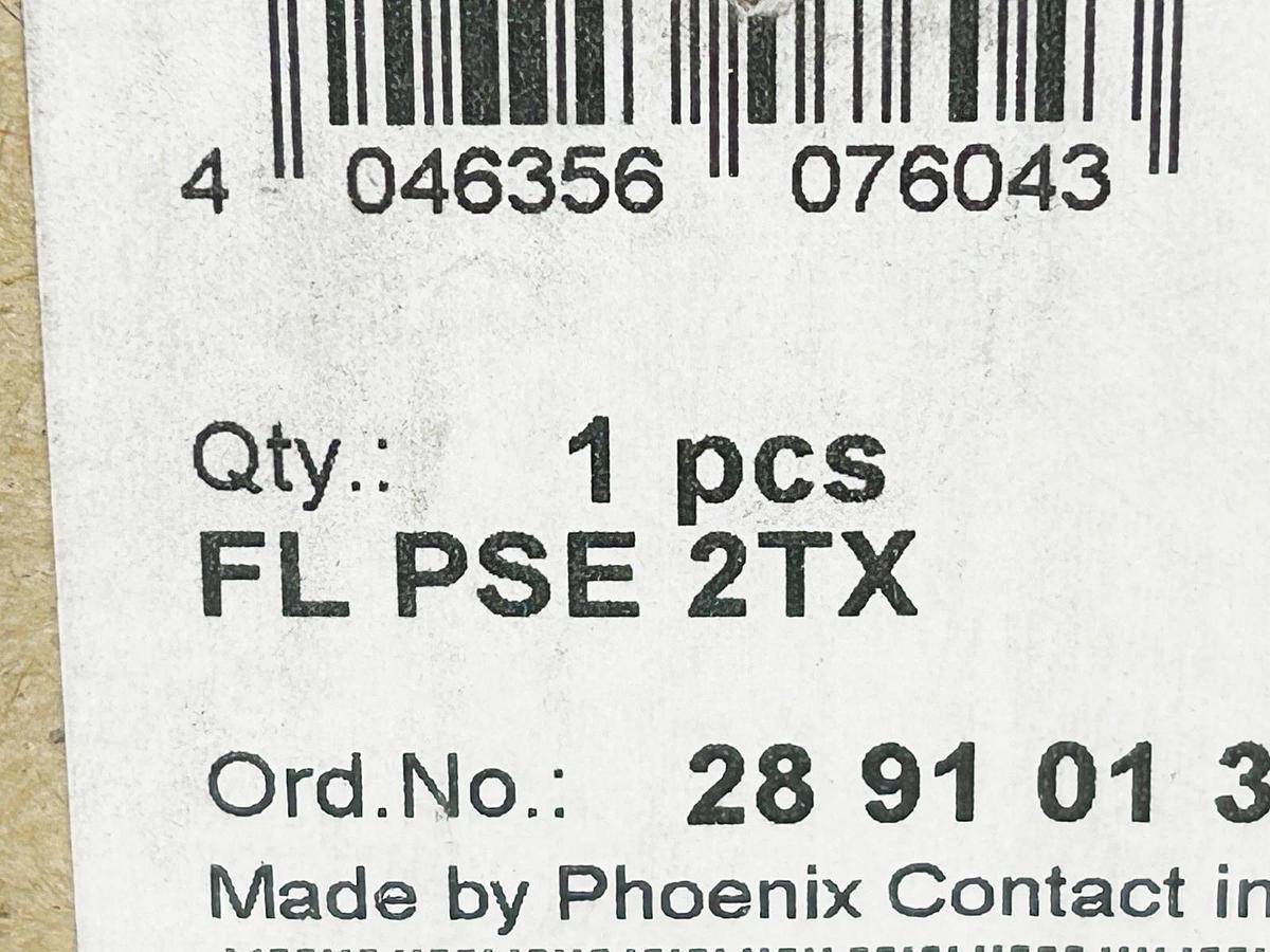 New Phoenix Contact FL PSE 2TX Ethernet Switch 2 Port 24VDC O POS RJ45 2891013