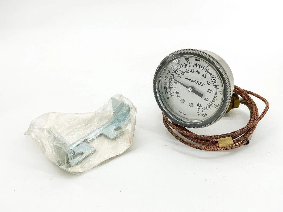 New Pneumatech 25UB9-5111 Vapor Thermometer 0-150F 3" Face
