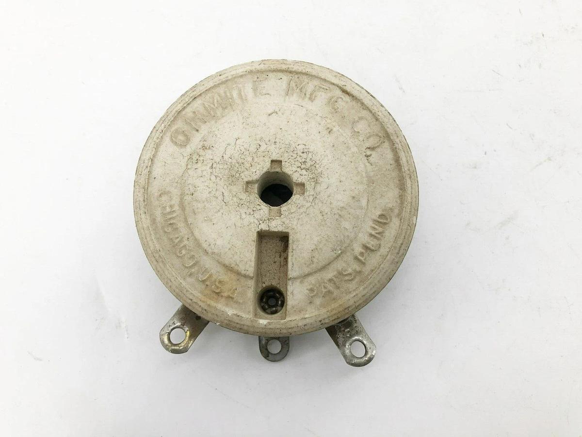 Used Ohmite 0455 Potentiometer 500 Ohm 0.45A