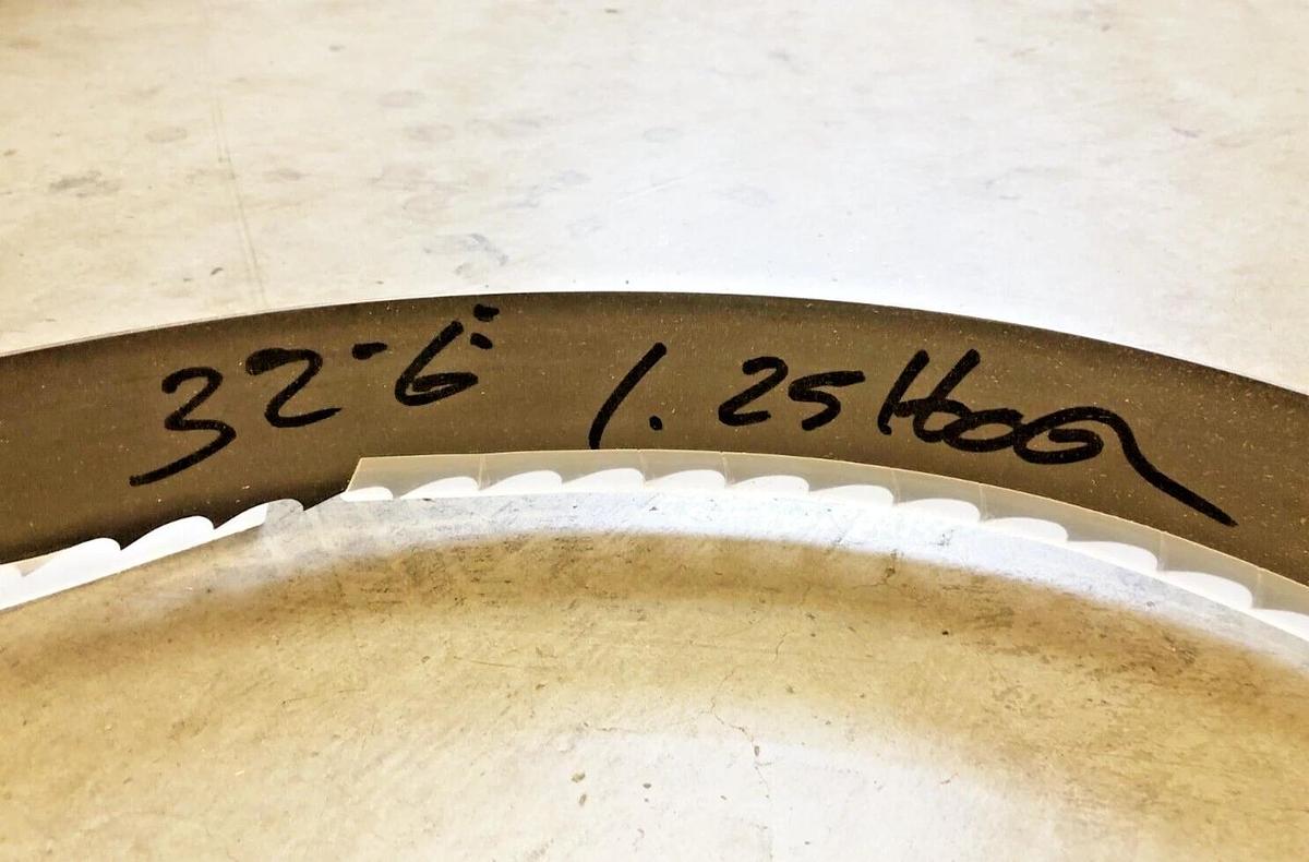 New Roentgen CBLT Band Saw Blade 32' 6" Length 2" .050 Width 1.25 Hook