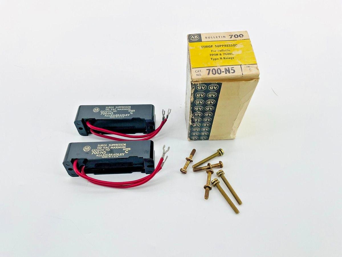 Lot of 2 New Allen Bradley 700-N5 Surge Suppressor 150V Type N Relays Ser C