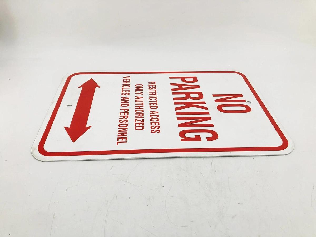New NO PARKING RESTRICTED ACCESS Sign 18" x 12"