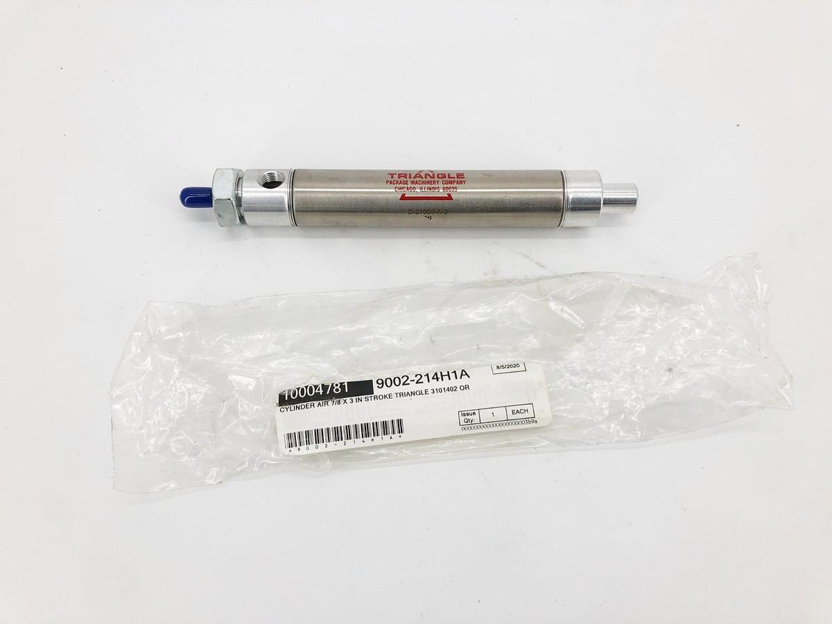 New Triangle D-21058-A-3 Pneumatic Cylinder 7/8" Bore x 3" Stroke - No Box