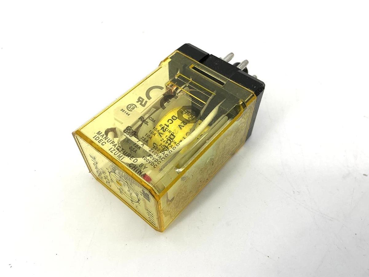 Used Lot of 3 IDEC RR2P-UL-DC12V Relay 2-Pole 8-Pin 12VDC Coil RR2P-UL