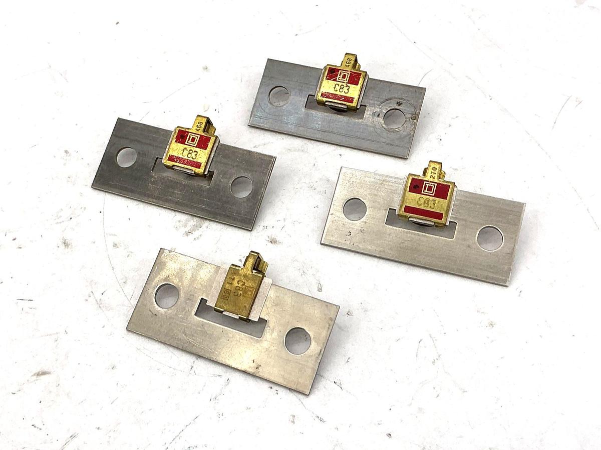 Used Lot of 4 Square D C83 Overload Relay Thermal Unit