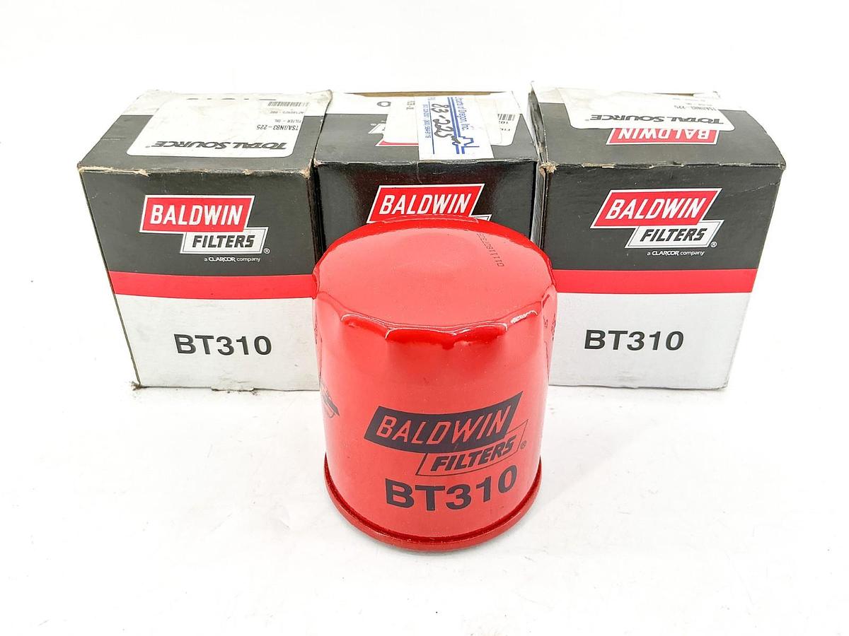 New Lot of 3 Baldwin BT310 Spin on Oil Filter 40 Micron M20 x 1.5
