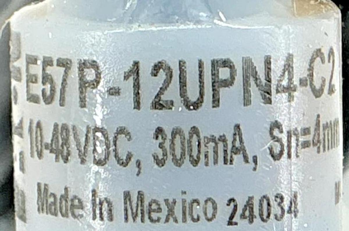 New Eaton E57P-12UPN4-C2 Ser M1 Inductive Sensor 3-Wire 10-48VDC NO Cable 2meter