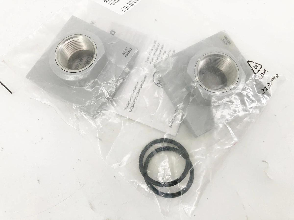 New Festo MS6N-AQS Sub-Base SET 3/4" NPT Size 6 526079