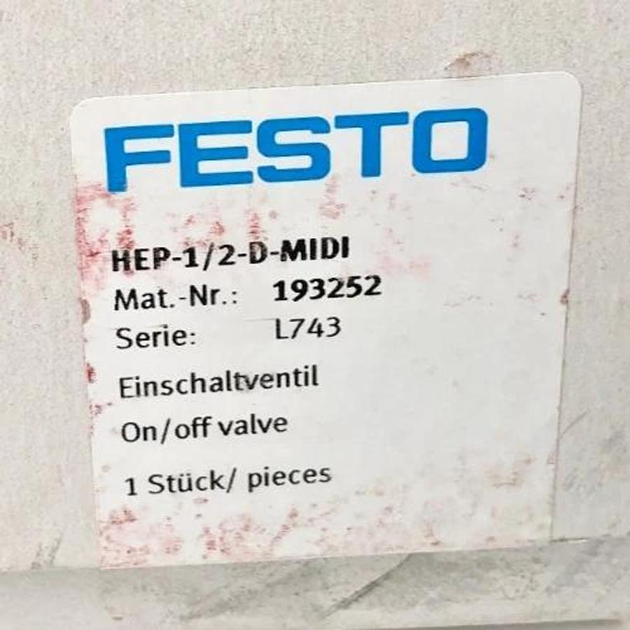 New Festo HEP-1/2-D-MIDI On/ Off Valve 193252 16 bar