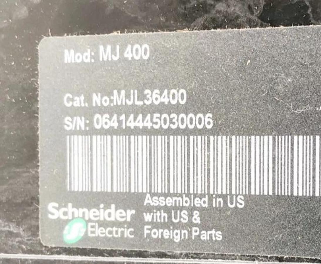 New Square D MJL36400 Circuit Breaker 400A 3P 600V PowerPact MJ 400