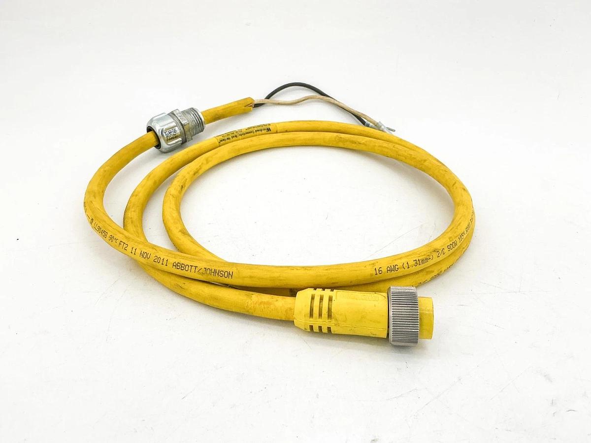 Used Lot of 2Woodhead 102002C01F0601 Cordset 2P 600V 13A