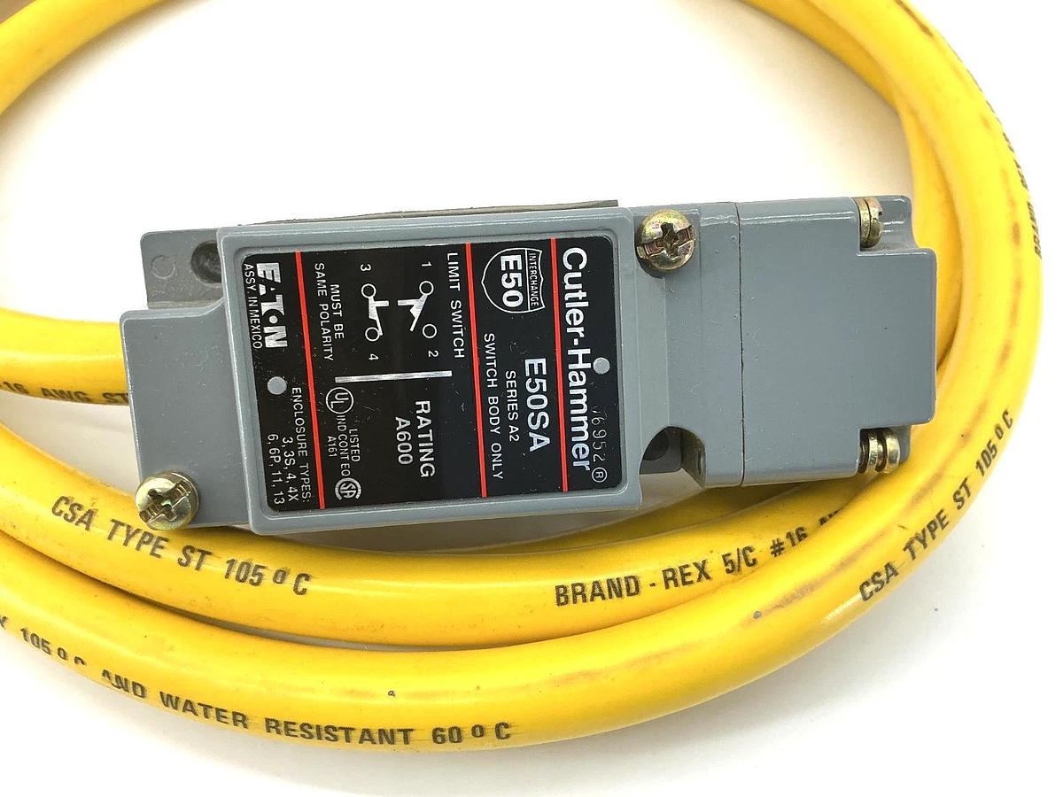 New Eaton Cutler-Hammer E50RAS Limit Switch with 8ft Cable