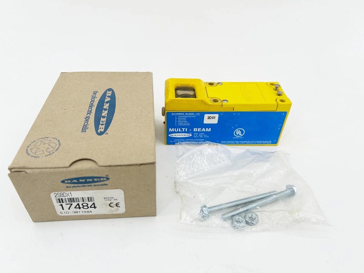 Used Banner Engineering 2SBDX1 Photoelectric Scanner Block 0.75M Range 17484