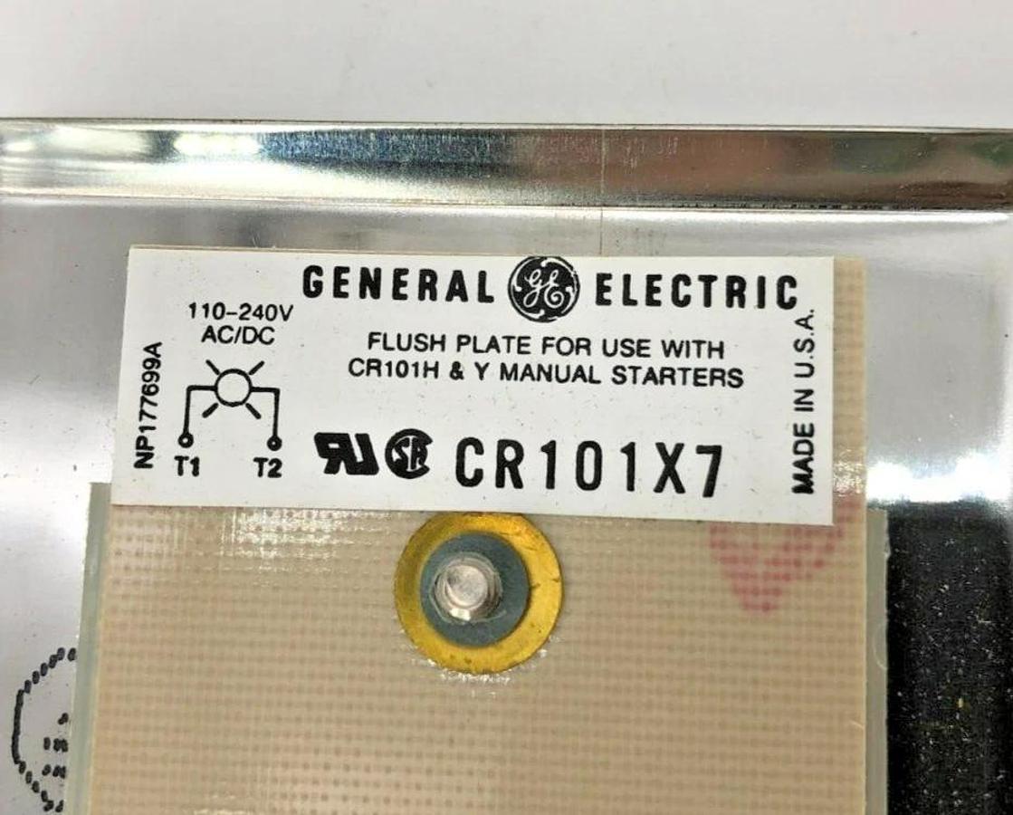 New GE General Electric CR101X7 Flush Plate With Indicator Pilot Light