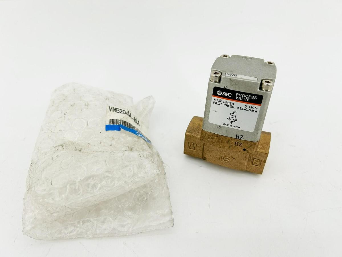 New SMC VNB204A-15A Process Valve, 2 Port