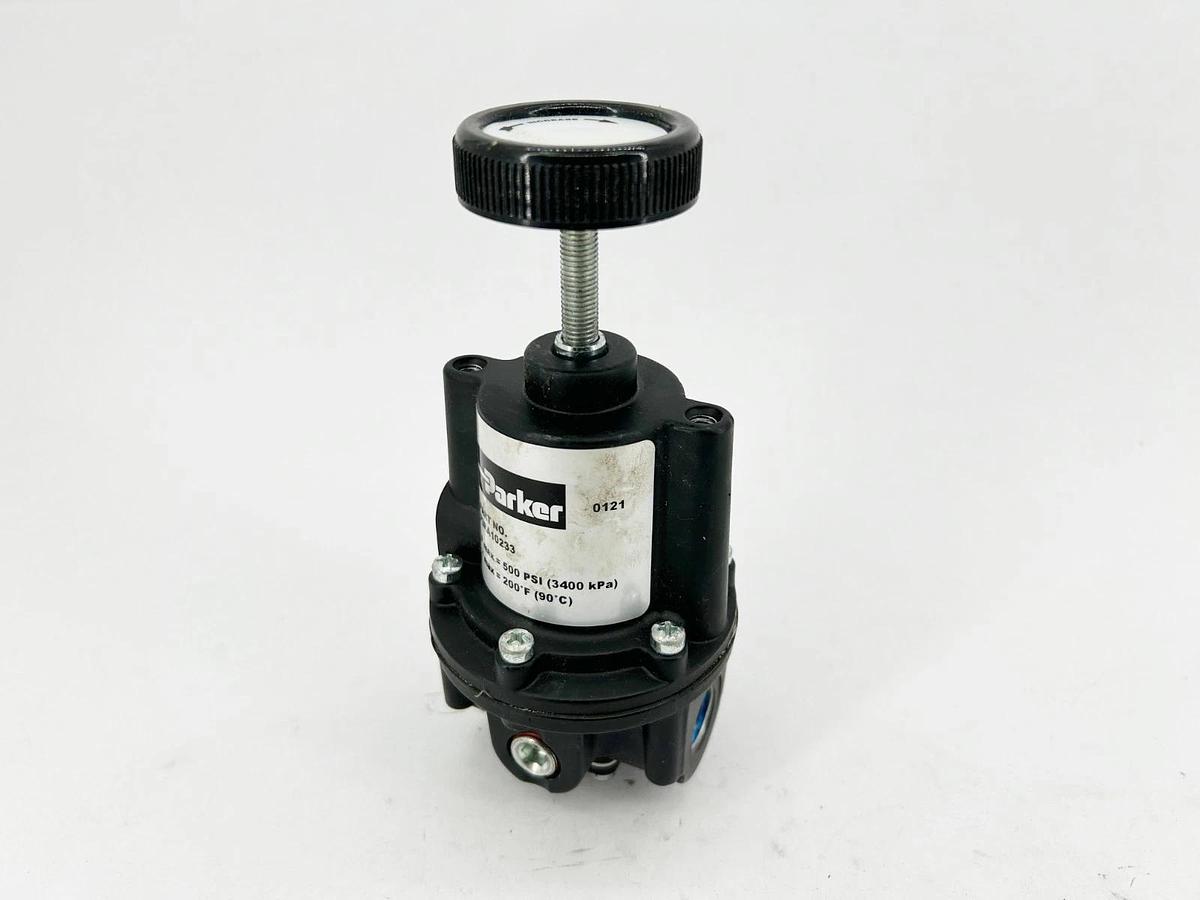 Used Parker P3RA10233 Precision Regulator 3/8" NPT 500psi Max