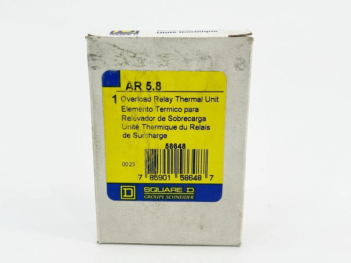New Lot of 3 Square D AR5.8 Thermal Overload Relay