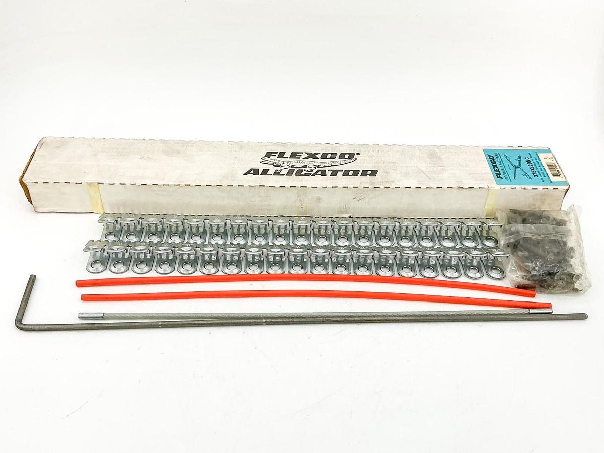 New Flexco 40004 Hinged Belt Fasteners Steel 1 Joint for 20" Belt 375XJ20NC