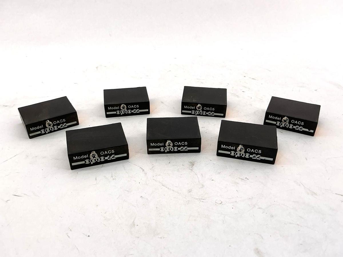 Used Lot of 7 OPTO 22 OAC5 Output Module 4-Pin
