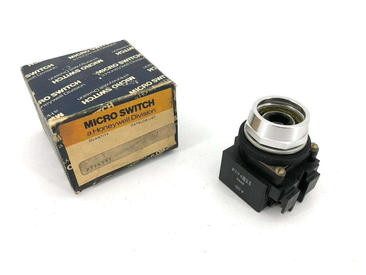 New Micro Switch PTY4311 Illuminated Pushbutton 120V 2 Position
