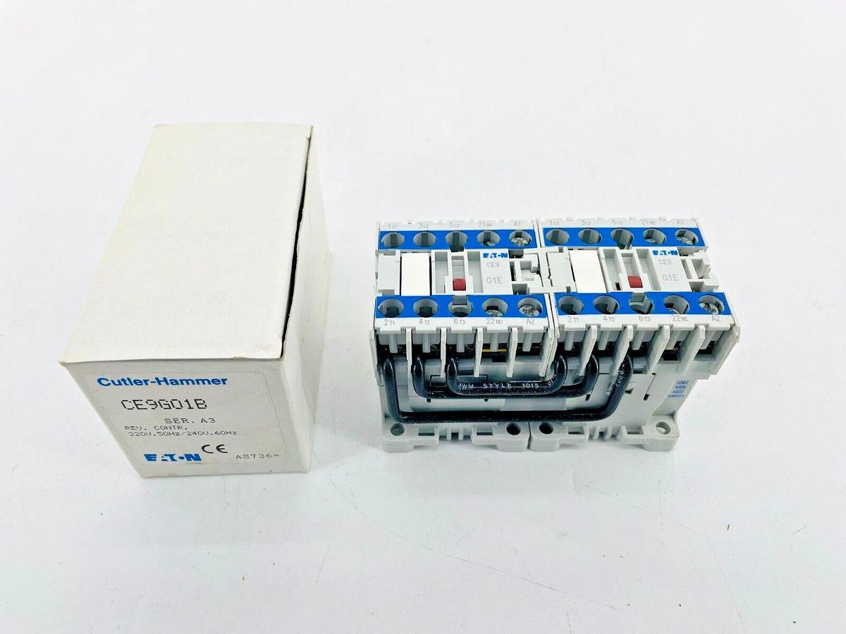 New Eaton Cutler Hammer CE9G01B Reversing Contactor 220V 60Hz/240V 60Hz Ser A3
