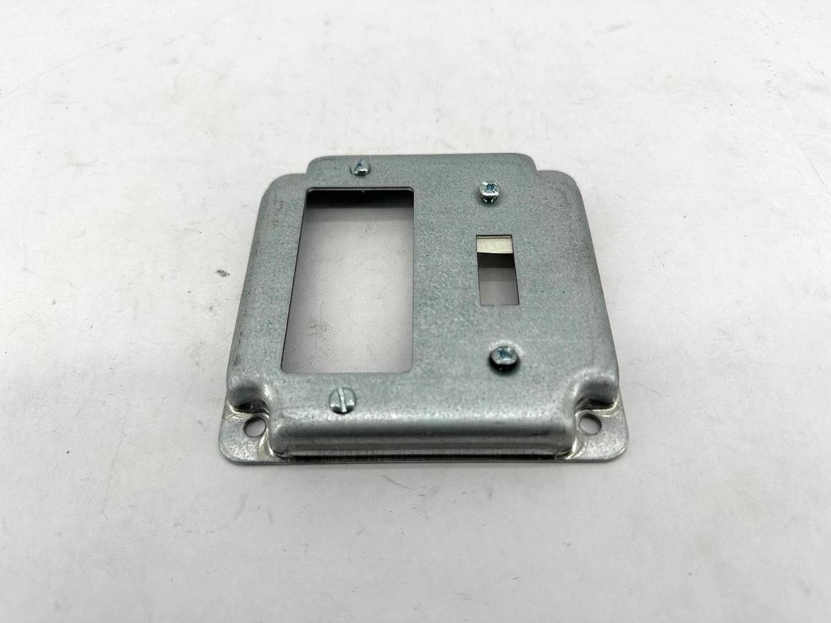 Lot of 3 New Steel City RS-18-CC Square Cover GFCI & Toggle Switch 4" - No Box
