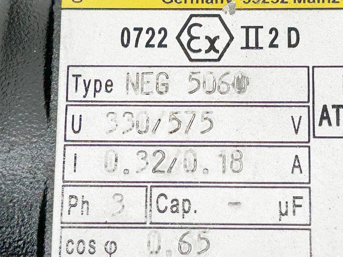 New Netter Vibration Neg-5060 Electric Vibrator 3PH 400V 3000RPM - No Box