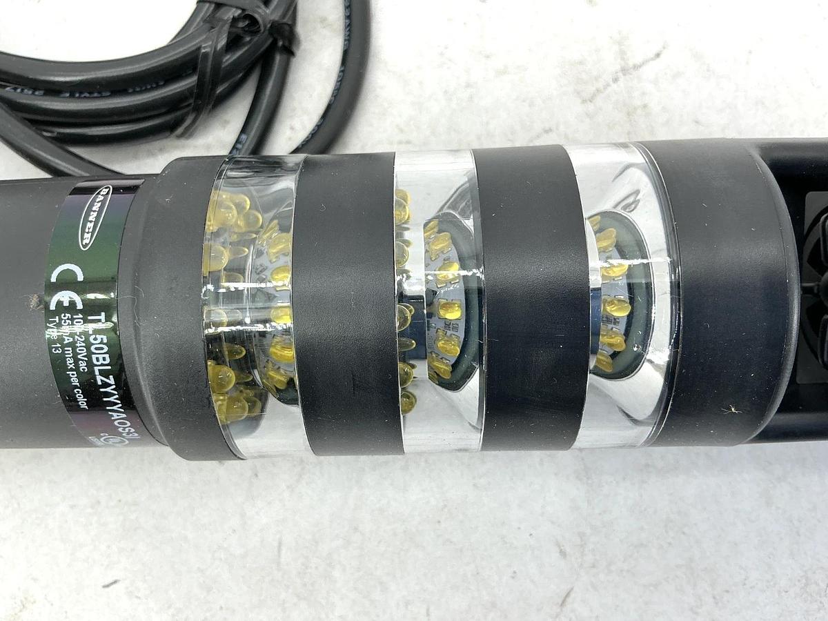 New Banner Engineering TL50BLZYYYAOS3I Beacon Universal Tower Light 100-240VAC