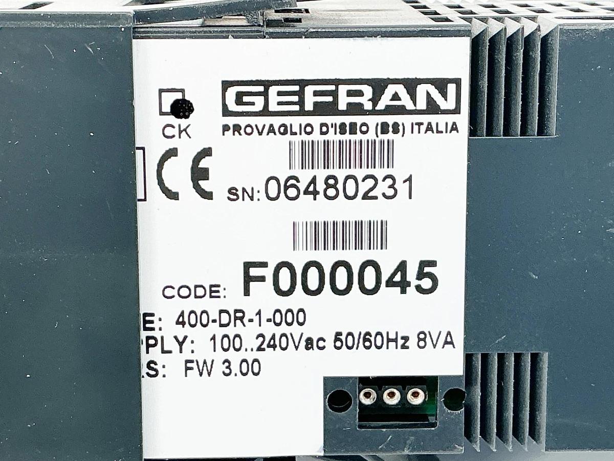Gefran 400-DR-1-000 F000045 Temperature Controller Relay 100-240V 50/60Hz 8VA