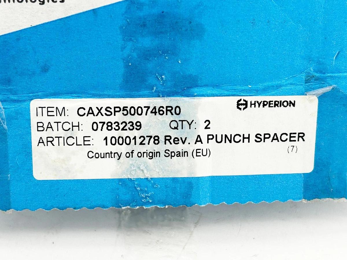 New Hyperion 100001278 Rev A Punch Spacer CAXSP500746R0 QTY 2