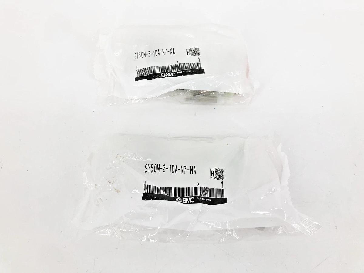 Lot of 2 New SMC SY50M-2-1DA-N7-NA Valve Block Manifold Assemblies