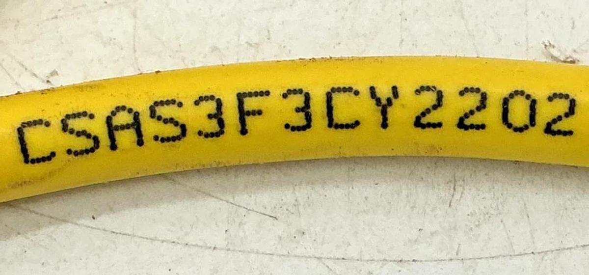 New Eaton CSAS3F3CY2202 Ser B1 Micro-Connector Cable Female 3Pin 3Wire - No Box