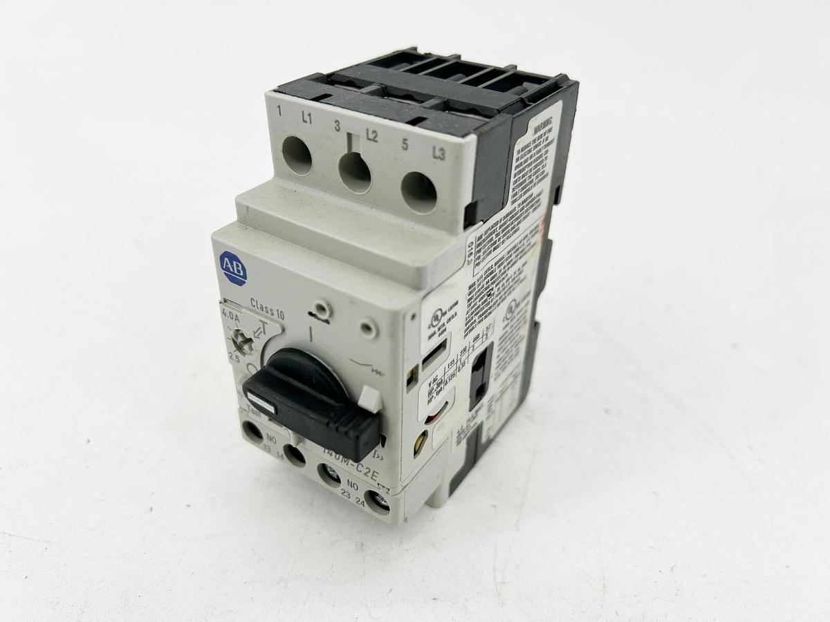 Used Allen Bradley 140M-C2E-B40 Motor Circuit 140M 3 Pole 32Amp 4A C Frame 50/60Hz Di